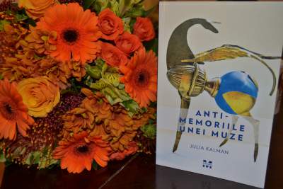 Anti-Memoires of a Muse, by Julia Kalman at the Book Launch, Orange Bouquet, Photo by Luna Popescu